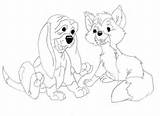 Coloring Hound Fox Pages Print Printable Sheet Clipart Library Deviantart Popular Coloringhome sketch template