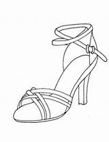Coloring Shoe Pages High Heel Shoes Fashion Getcolorings Modellista Clip Templates Color Moda Seç Pano Fantasyinglass sketch template