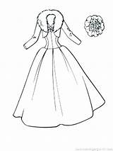 Coloring Barbie Dress Pages Wedding Getcolorings Getdrawings Dresses Printable Color Colorings sketch template
