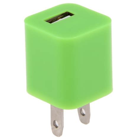wholesale green usb ac power adapter wall charger plug iphone      ipod touch samsung lg