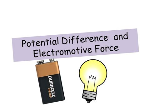 electromotive force  potential difference youtube