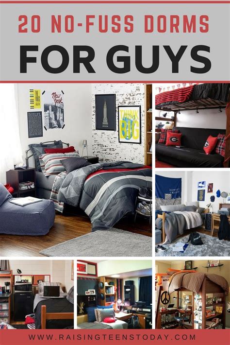 20 No Fuss Dorm Rooms For Guys Raising Teens Today College Dorm