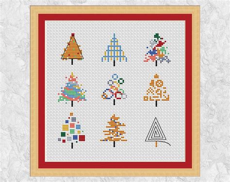 printable  christmas cross stitch patterns  cards printable
