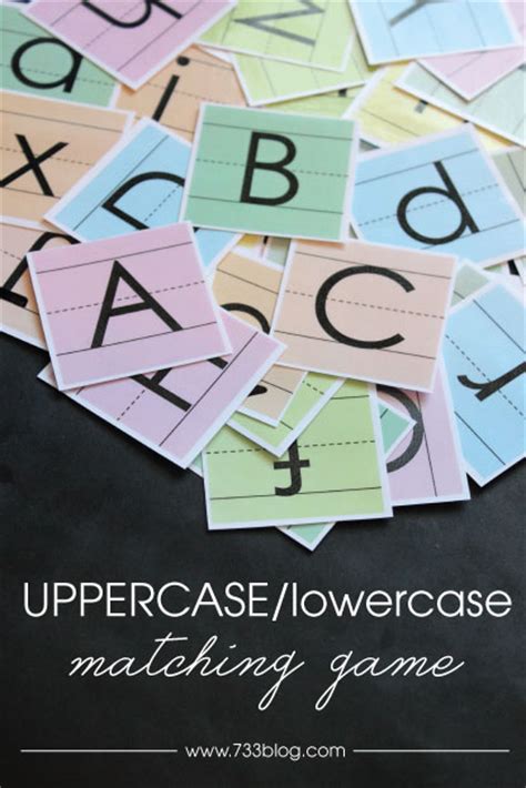 uppercaselowercase letter matching game inspiration  simple