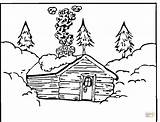 Coloring Pages Log Cabin Printable Woods Color Cabins Sheets Adult Colouring Winter Supercoloring Houses Christmas Chalet Template Search Wood Choose sketch template