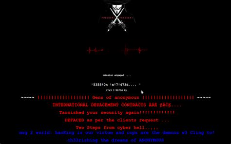 websites hacked  gens  anonymous  hacking news