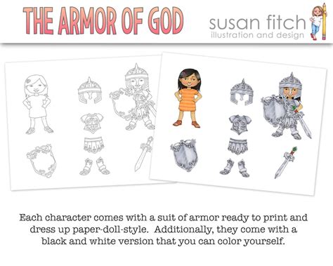 armor  god clip art printables paper dolls etsy