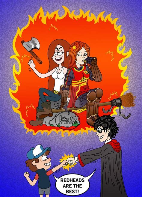 Gravity Falls X Hp Redheads Appreciation Club By