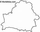 Belarus Outline Map Blank Country Europe Maps Worldatlas Coloring Above Countries Represents Landlocked Eastern sketch template