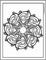 Celtic Coloring Pages Sunburst Knot Designs Colorwithfuzzy Printable Patterns Irish Scottish sketch template