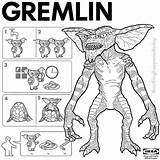 Gremlins Ikea Horror Gremlin Instructions Movie Coloring Pages Characters Drawing Mogwai Sketch Ed Film Movies Harrington Tumblr Hacks Favorite Easy sketch template