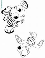 Nemo Squirt Coloring Pages Finding Quirt Disneyclips Template sketch template