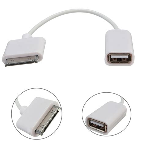 pin otg  usb female adapter data cable kit connect  ipad    ipad ebay