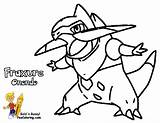 Pokemon Fraxure Pages Coloring Haxorus Colouring Boys Bo sketch template