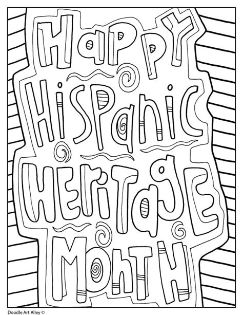 hispanic heritage month printables  printable templates