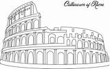Italy Coliseu Roma Colloseum Roman Colosseum Ausmalbild Landmarks Italie Tudodesenhos Colisée Monumentos Educativos Geschichte Zeichnungen Kontinente Cidade Romano Malvorlagen Históricas sketch template