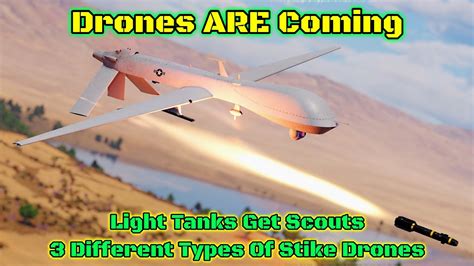drones  coming  war thunder  confirmed scout  strike drones  top tier youtube