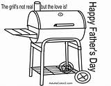 Coloring Pages Fathers Father Grill Printable Dad Color Hints Sly Gives Him Guy Give He sketch template