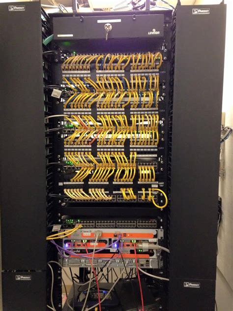 mount patch panels  switches   server rack networking