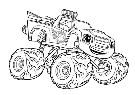 blaze monster truck coloring pages lautigamu