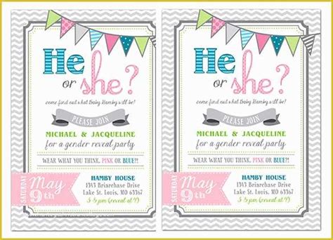 Free Printable Gender Reveal Templates Of Gender Reveal Invitation
