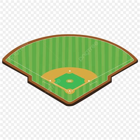 cartoon baseball field clipart transparent background cartoon green   perspective