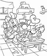 Mickey Minnie Baking Scegli Bacheca Una sketch template