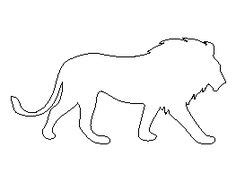 lion pattern   printable outline  crafts creating stencils