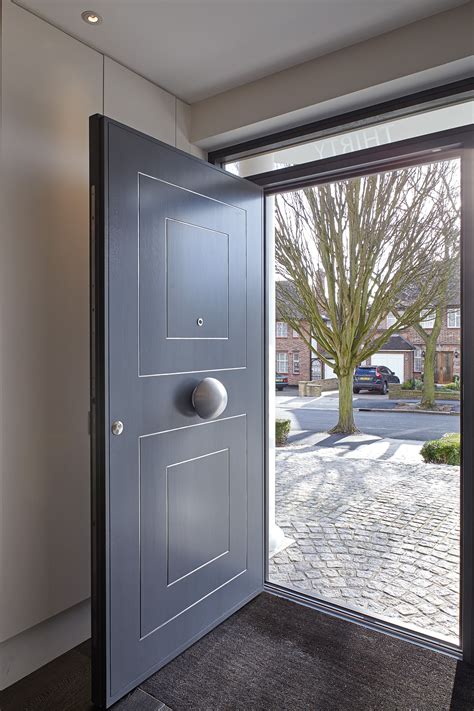 traditional design  contemporary  door  stained urban grey