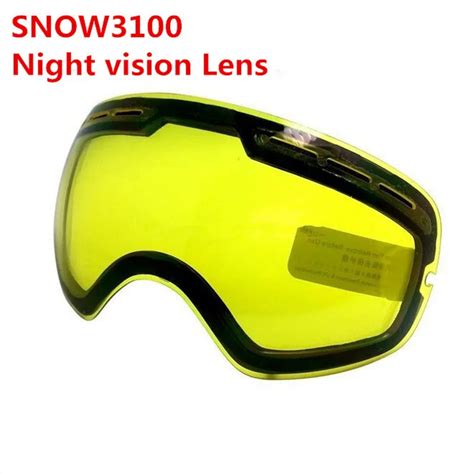 Skiing Eyewear Snow Motocross Snowboard Goggle Double Night Vision Lens