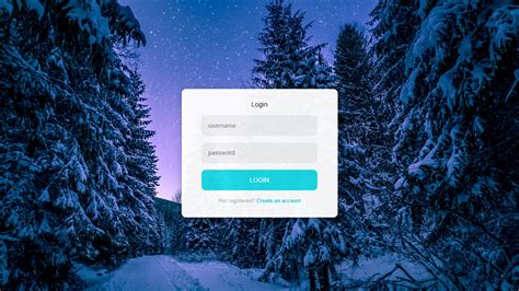 easily create  attractive login page  html css coding snow creative web design