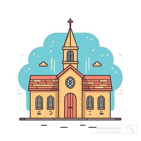 religion clipart christian church icon vector illustration clip art