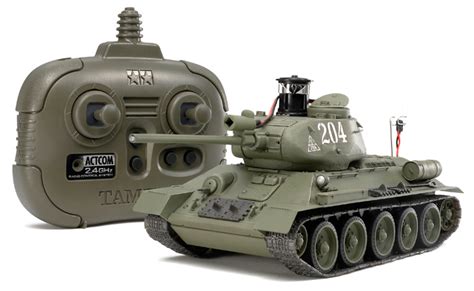 1 35 R C Russian Medium Tank T 34 85 W 2 4ghz Control Unit Finished