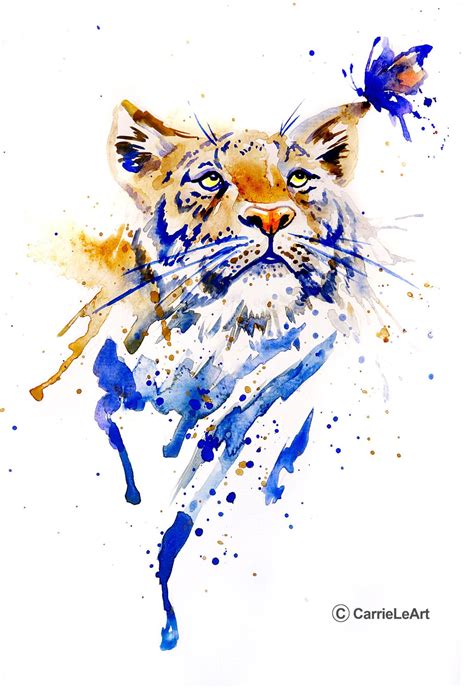 tiger wall art watercolor tiger prints tiger poster tiger etsy uk