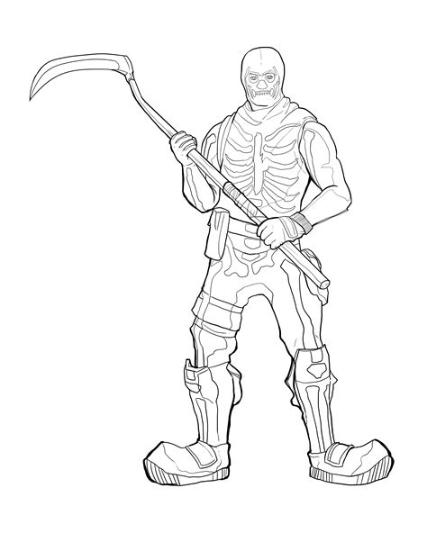 fortnite coloring pages renegade raider   ideas  coloring
