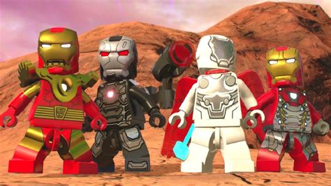 lego marvel super heroes   iron man iron armor suits showcase youtube