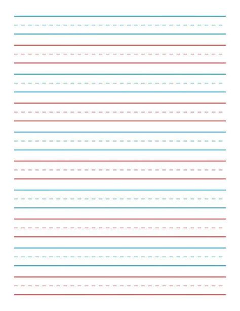 lined paper printable kindergarten gambaran