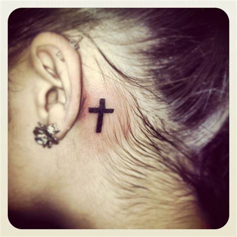 like the simplicity of this cross cross tattoo tattoos