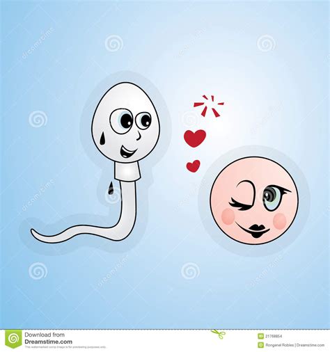 sperm and egg stock illustration illustration of heart