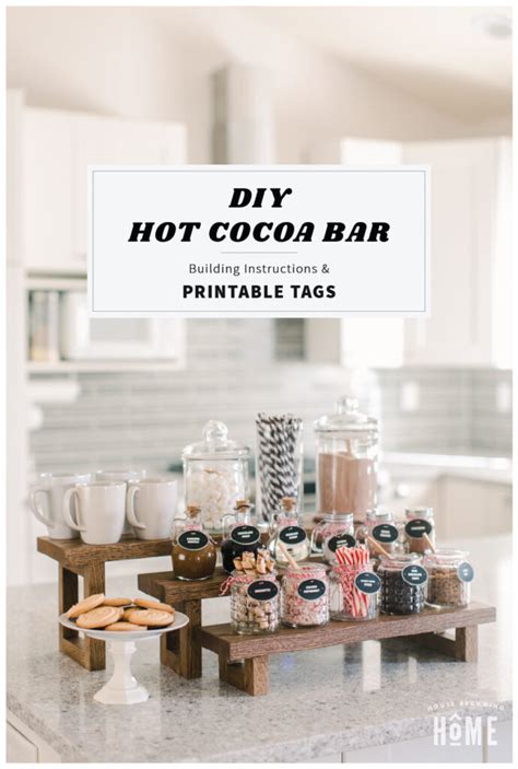 diy hot cocoa bar printable tags house  home