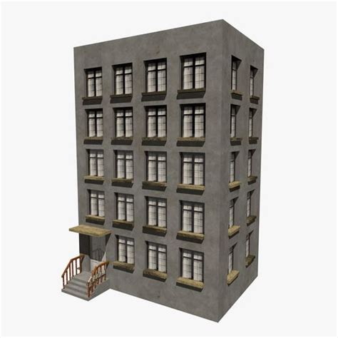 residential  floor building  model cgtrader