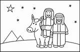Coloring Joseph Mary Christmas Jesus Pages Egypt Printable Colour Colouring Clipart Story Fun Escape Angel Bible Whychristmas Preschool Kids Shepherds sketch template