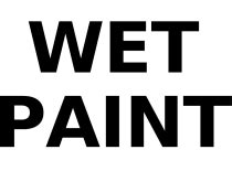 printable signs wet paint