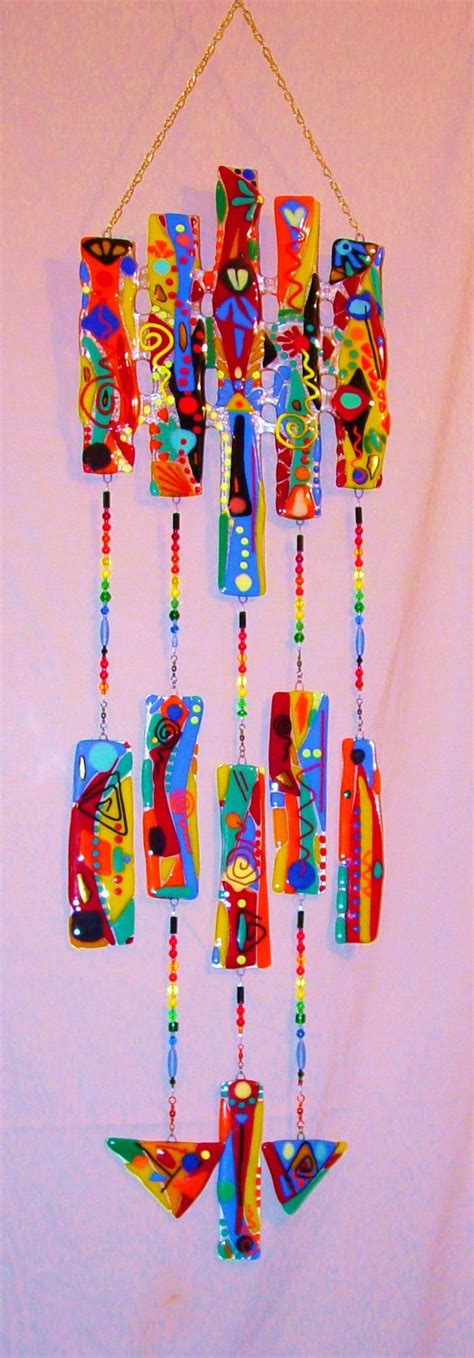 Fused Glass Wind Chimes Fused Glass Pinterest Glass Wind Chimes