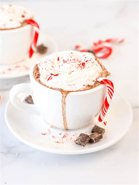 Spiked Candy Cane Hot Chocolate Simply Made Recipes Recipe Vodka