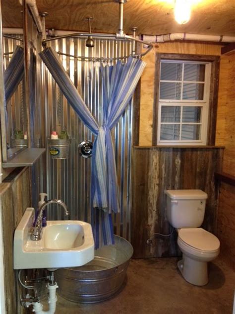 offgrid life off grid galvanized shower tub