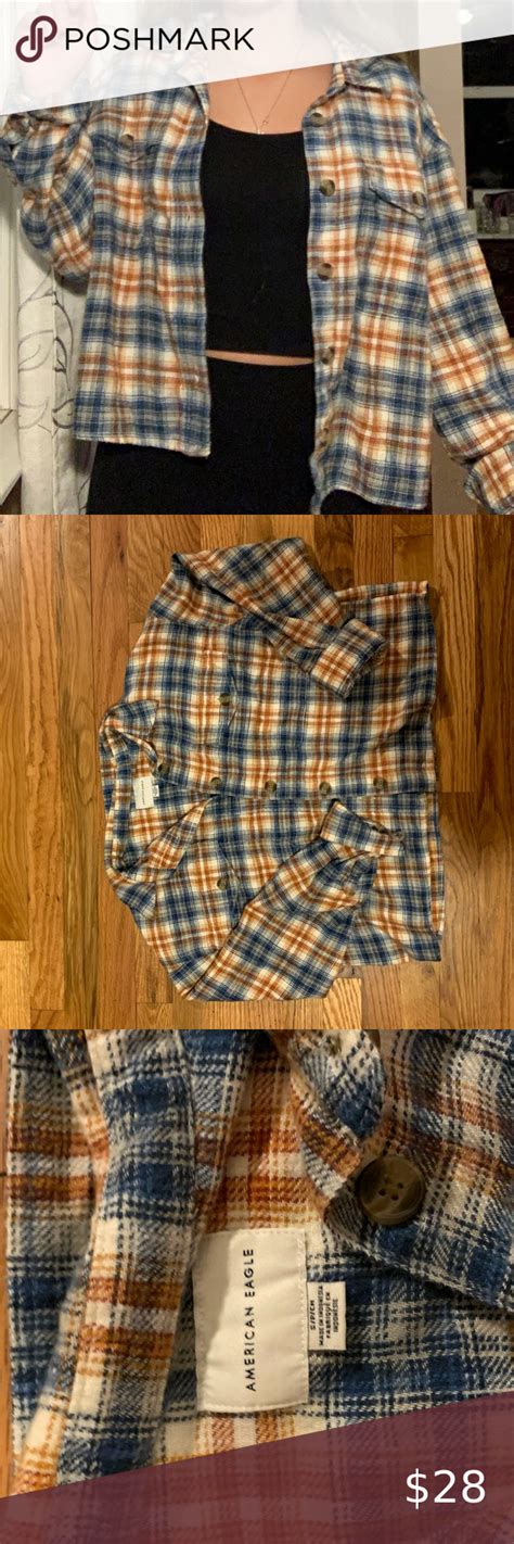 cropped flannel flannel colorful shirts american eagle outfitters tops