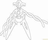 Pokemon Coloring Pages Deoxys Color Printable Online Drawing Print Coloringpagesonly Categories sketch template