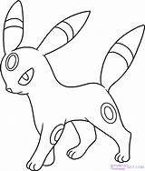 Coloring Pokemon Umbreon Pages Getdrawings sketch template