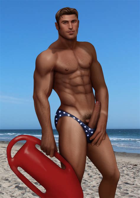 Rule 34 Abs Baywatch Beach Celebrity Drawnpr0n Lifeguard Male Male